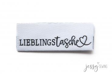 Weblabel Lieblingstasche weiß by Jessy Sewing